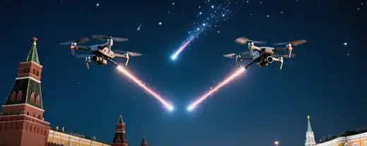 Москва Защищает Себя от Беспилотных Атак: В Ночи Уничтожены Два Дрона